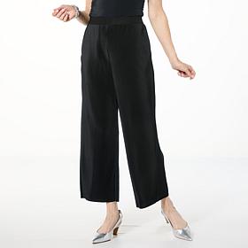 "As Is" WynneLayers Plisse Knit Ankle Pant