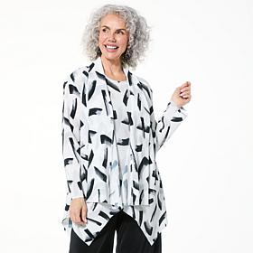 "As Is" WynneLayers Plisse Knit Cardigan