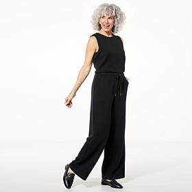 "As Is" WynneLayers Smooth Operator Scuba Knit Jumpsuit