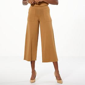 "As Is" WynneLayers Sweater Knit Cropped Pant