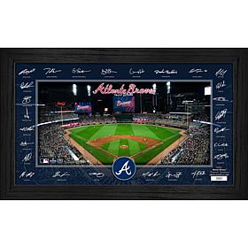 Atlanta Braves Framed 2025 Signature Field Team Roster