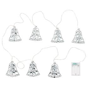 august & leo 6' Jeweled Bell String Lights