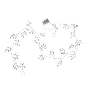 august & leo 6' Jeweled Leaf LED Garland