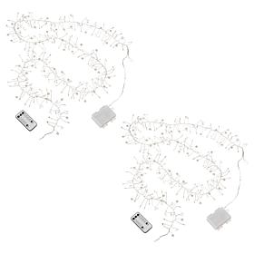 august & leo 6.5' LED Pearl & Crystal String Lights Set of 2