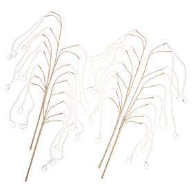 august & leo Branch Picks with Cascading Jewels Set of 4