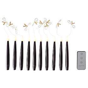 August & Leo Set of 10 Metallic Taper Candle