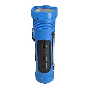 Azpen 8-in-1 Solar Flashlight, AM/FM Weather Radio & Power Bank