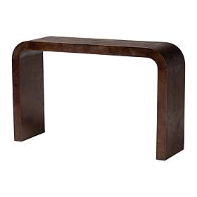 bali and pari Revelle Burl Wood Console Table