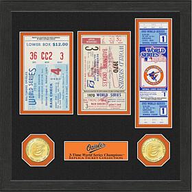 Baltimore Orioles 3-Time World Series Ticket Collection