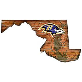 Baltimore Ravens Distressed State with Logo