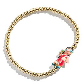 BAUBLEBAR Disney Lilo Goldtone Beaded Pisa Stretch Bracelet