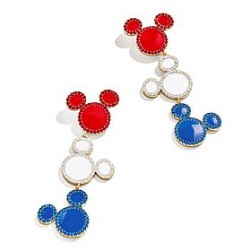 BAUBLEBAR Disney Mickey Mouse Americana Goldtone Drop Earrings