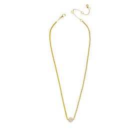BAUBLEBAR Jenna Pisa Goldtone Beaded Pavé Ball Adjustable Necklace 