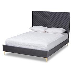 Baxton Studio Fabrico Contemporary Fabric King Size Platform Bed