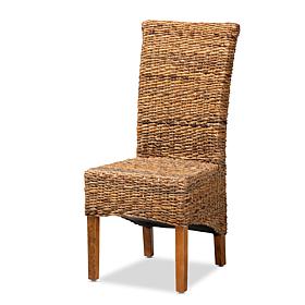 Baxton Studio Trianna Rustic Transitional Rattan Dining Chair