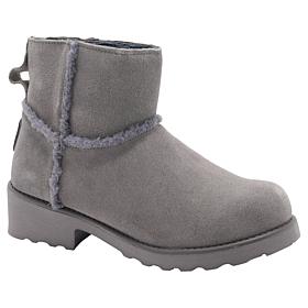 BEARPAW® Adalee Faux Fur-Trimmed Suede Boot w/Rain & Stain Repellent