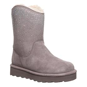 BEARPAW® Glam Platform Lo Suede Boot with Rain Repellent