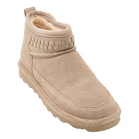 BEARPAW® Marabel Woven Shaft Suede Bootie with Rain & Stain Repellent