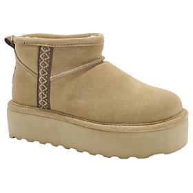 BEARPAW® Retro October Suede Platform Ankle Boot