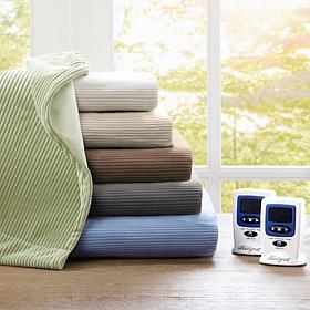 Beautyrest Washable Fleece Electric Blanket Twin/Blue