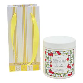 Beekman 1802 18-oz. Body Cream with Gift Bag - Pistachio & Dark Cherry