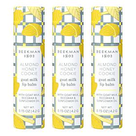 Beekman 1802 Goat Milk Almond Honey Cookie Lip Balm 3-pack