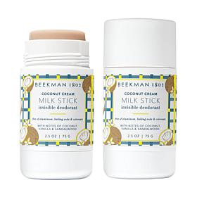 Beekman 1802 Goat Milk Coconut Cream Milk Stick Deodorant 2-pack