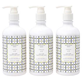 Beekman 1802 Goat Milk Fresh Air Hand and Body Wash 3-pack