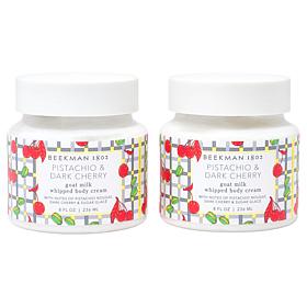 Beekman 1802 Goat Milk Pistachio Dark Cherry Body Cream 2-pack