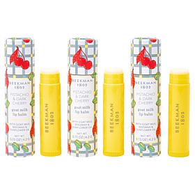 Beekman 1802 Goat Milk Pistachio Dark Cherry Lip Balm 3pk Auto-Ship®