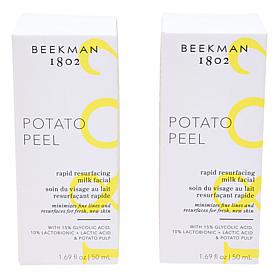 Beekman 1802 Rapid Resurfacing Milk Facial Exfoliant Treatment 2-pack