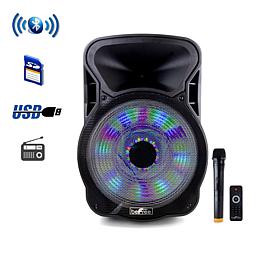 beFree Sound 15" Bluetooth Party Speaker w/Lights