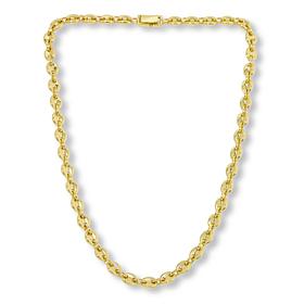 Bellezza 18" Bronze Cast Link Line Necklace