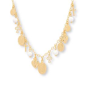 Bellezza 18" Inspirational Gem Polished Charm Necklace
