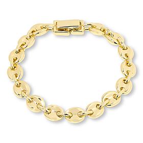 Bellezza Bronze Cast Link Line Bracelet