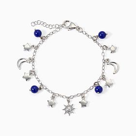 Bellezza Bronze Celestial Charm Motif & Stone Bracelet