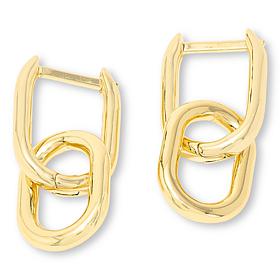 Bellezza Bronze Convertible Double Drop Hoop Earrings
