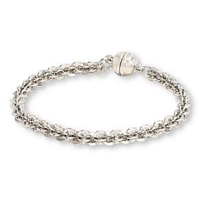 Bellezza Bronze Cristallino Chain Magnetic Clasp Bracelet