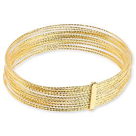 Bellezza Bronze Multi-Layer Diamond-Cut Bangle Bracelet