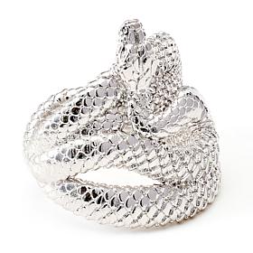 Bellezza Bronze Textured Snake Ring