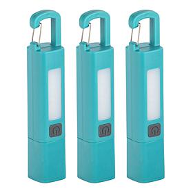Bell+Howell Rechargeable Torch Flashlight with Carabiner - Set of 3