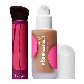 Benefit POREfessional Foundation and Hoola Wavemaker Cream Brush Set