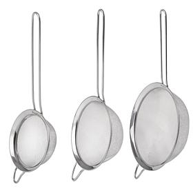 Berghoff 3pc Stainless Steel Graduated Strainer Set