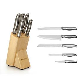 BergHOFF Essentials 6-piece Stainless Steel Knife Set with Block