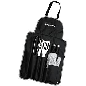 BergHOFF Essentials 9-piece 18/10 SS BBQ Set/Wrap, Cubo