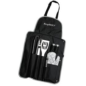 BergHOFF Essentials 9-piece 18/10 SS BBQ Set/Wrap, Cubo