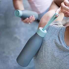 BergHOFF Leo To Go Thermal/Insulated Flask w/ 2 Lids Pink/Mint 0.5 L