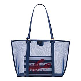 Betsey Johnson Hotter Than Butter Mesh Tote w/Removable Wristlet Pouch