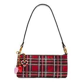 Betsey Johnson Tartan Rhinestone Shoulder