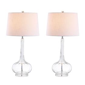 Bette 28.5" Glass Teardrop LED Table Lamp Set of 2 by JONATHAN Y

